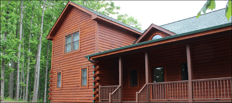 Log Home Staining in Surry County, Virginia