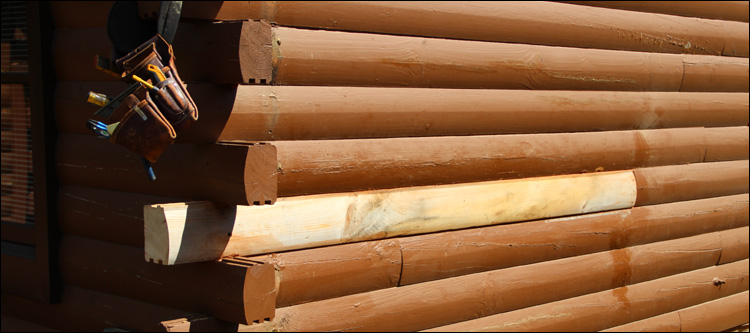 Log Home Damage Repair  Surry County, Virginia
