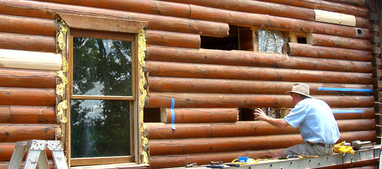 Log Home Repair Surry County, Virginia