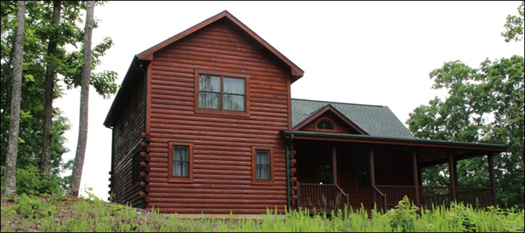 Professional Log Home Borate Application  Surry County, Virginia