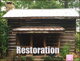 Historic Log Cabin Restoration  Surry County, Virginia