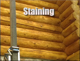  Surry County, Virginia Log Home Staining
